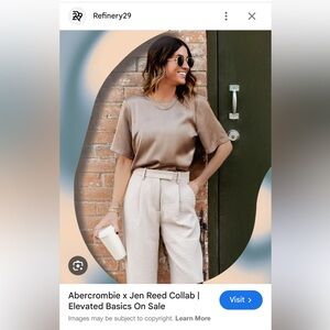 Abercrombie & Fitch short sleeve silk tee